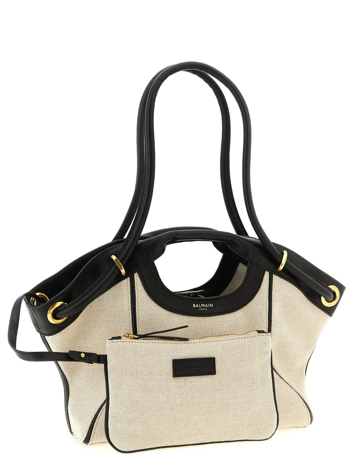 Women’s Balmain Bicolor Cotton Tote Bag