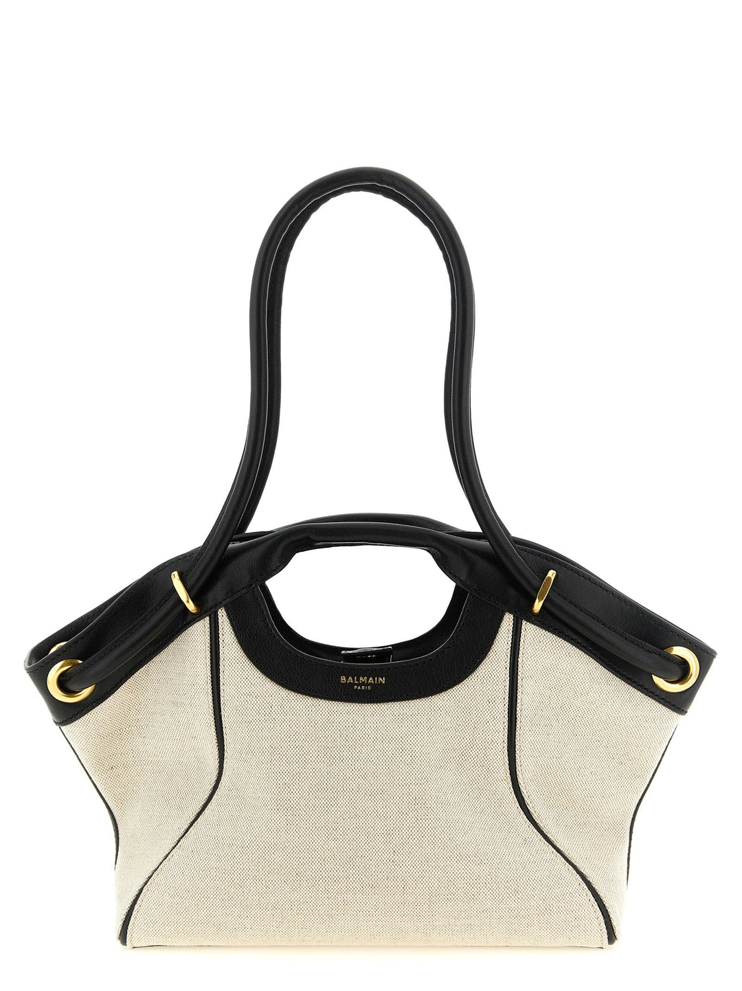 Women’s Balmain Bicolor Cotton Tote Bag