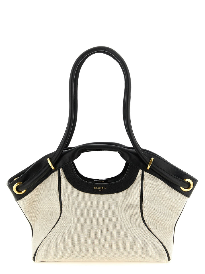 Women’s Balmain Bicolor Cotton Tote Bag