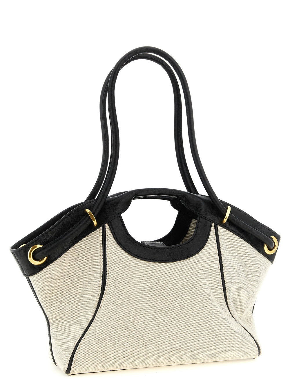 Women’s Balmain Bicolor Cotton Tote Bag