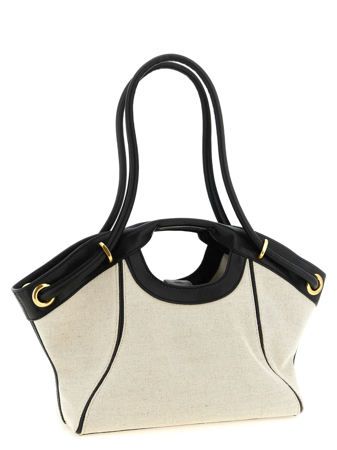 Women’s Balmain Bicolor Cotton Tote Bag