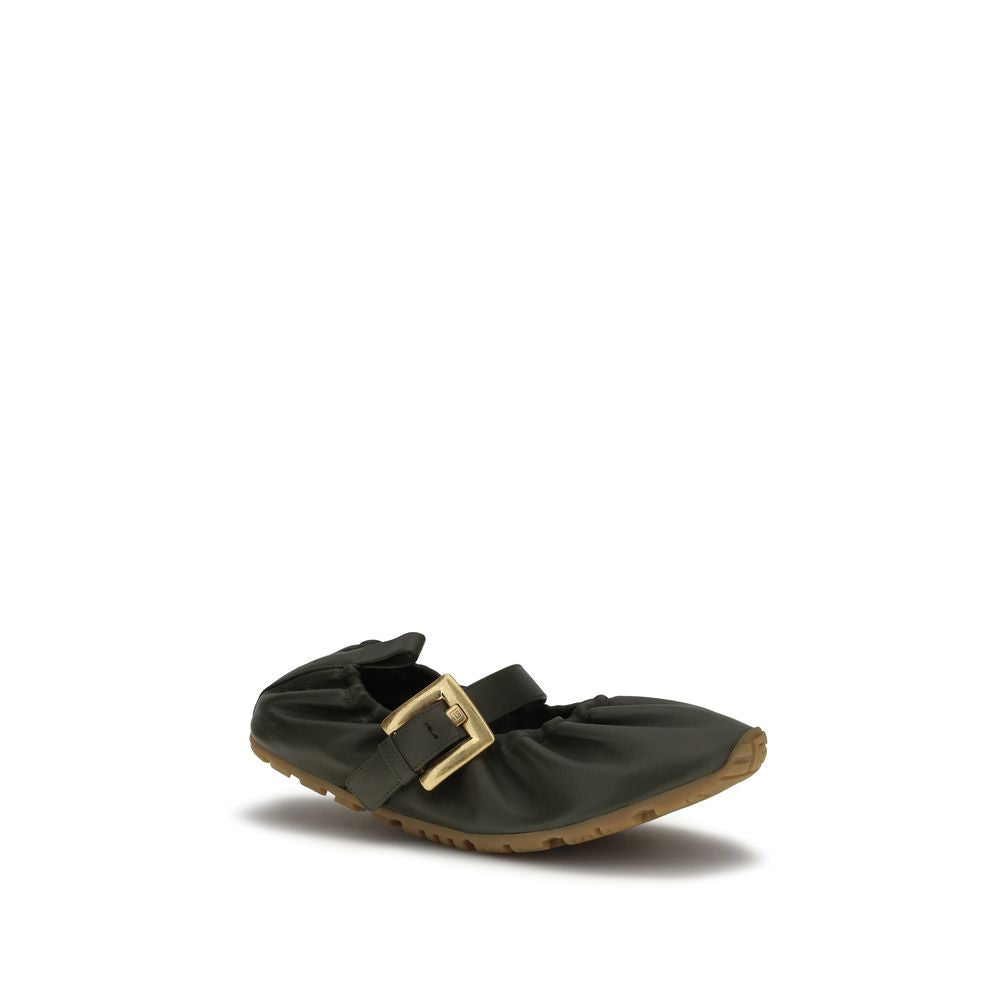 Women’s Balmain Bicolor Lamb Ovis Aries Ballet Flats