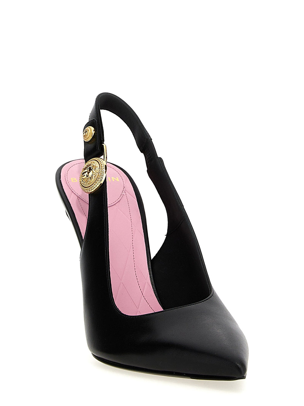 Women’s Balmain Black Calfskin High Heel Pumps