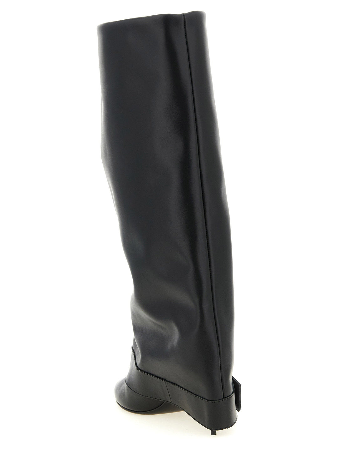 Women’s Balmain Black Calfskin Over the Knee