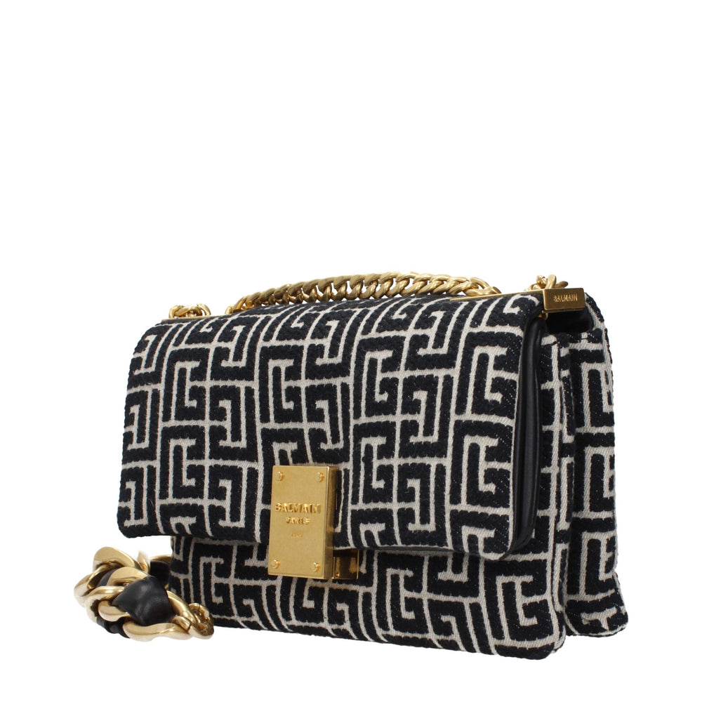 Women’s Balmain Black Fabric Crossbody Bag
