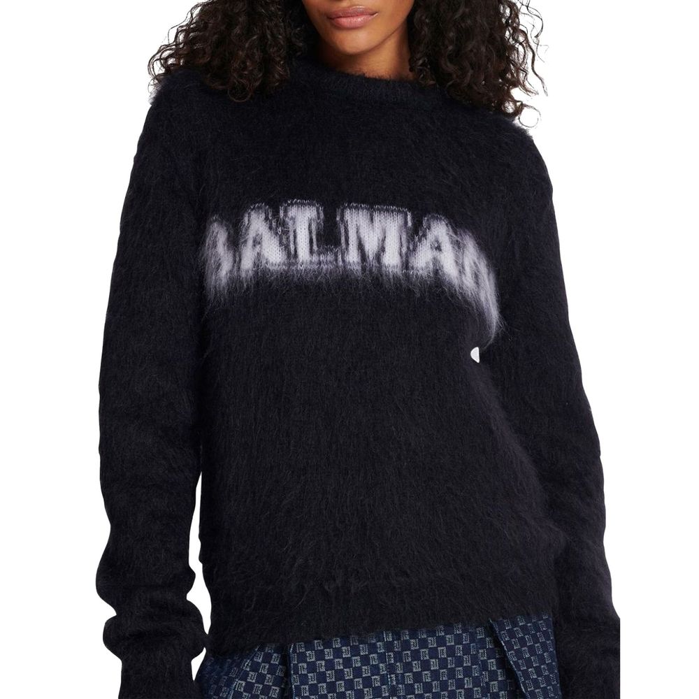 Women’s Balmain Black Mohair Sweatshirt