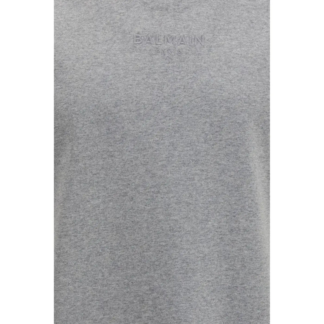 Women’s Balmain Gray Cotton T-shirt