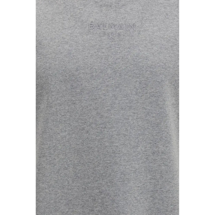 Women’s Balmain Gray Cotton T-shirt