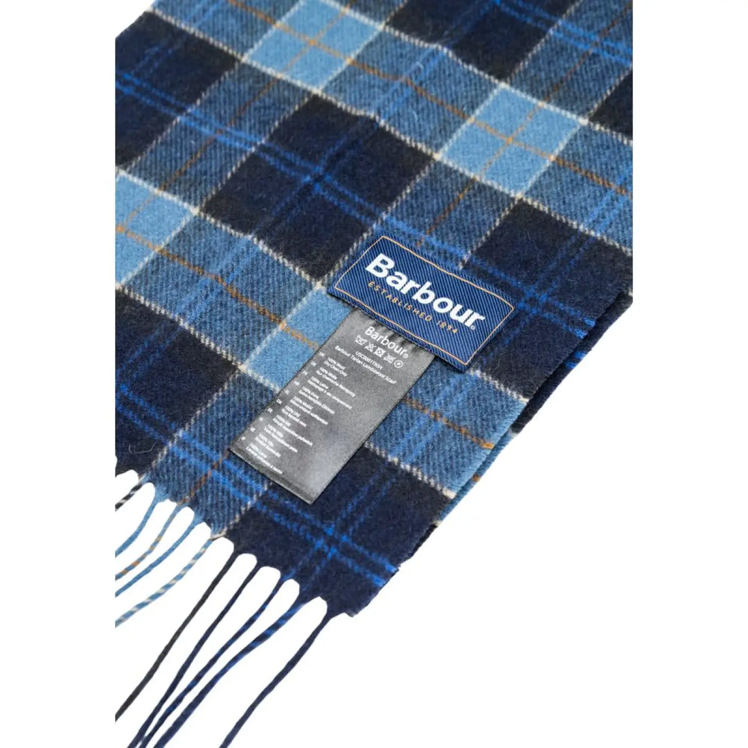 Women’s Barbour Blue Wool Scarf