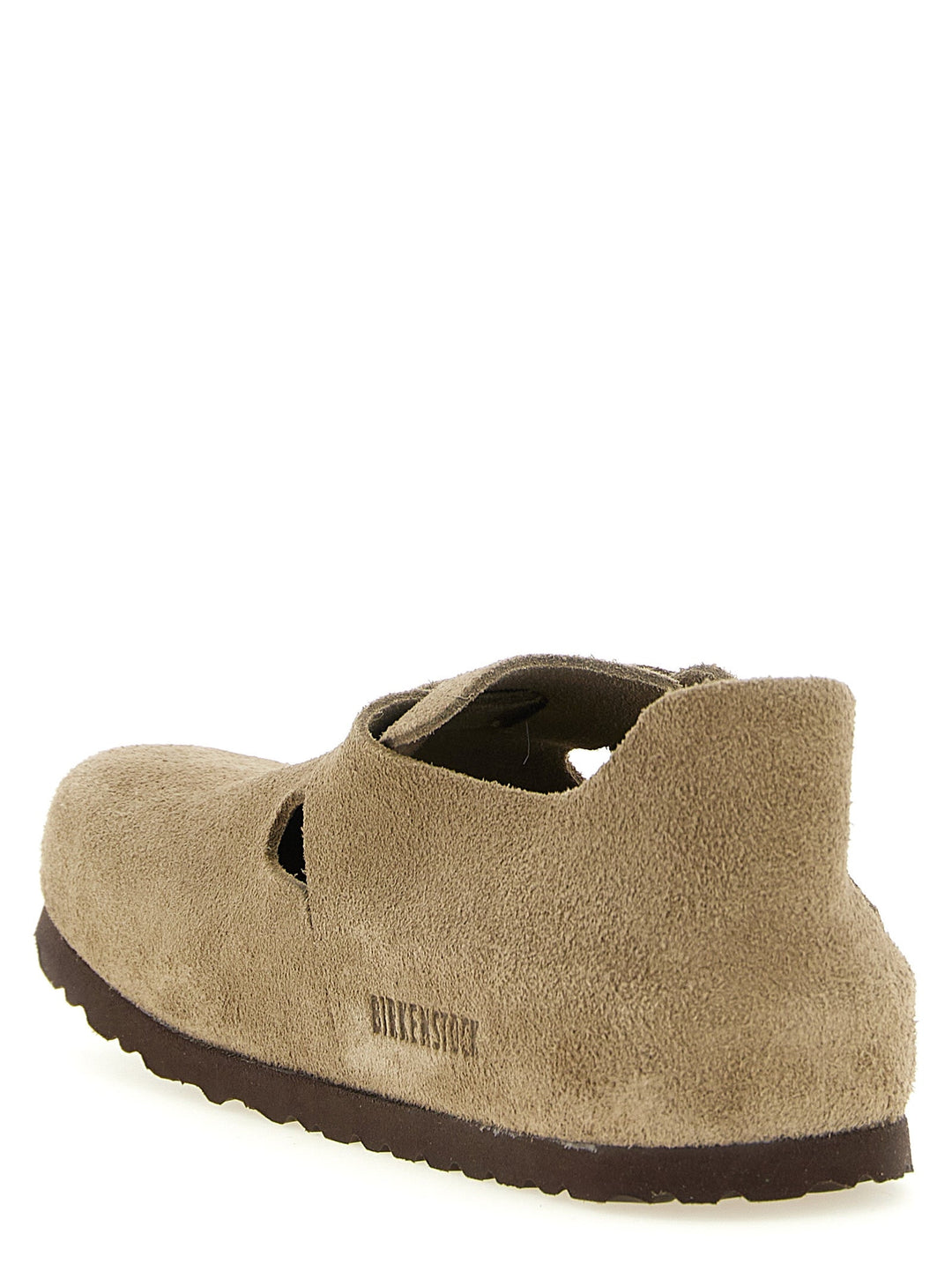 Women’s Birkenstock Beige Suede Leather Clogs