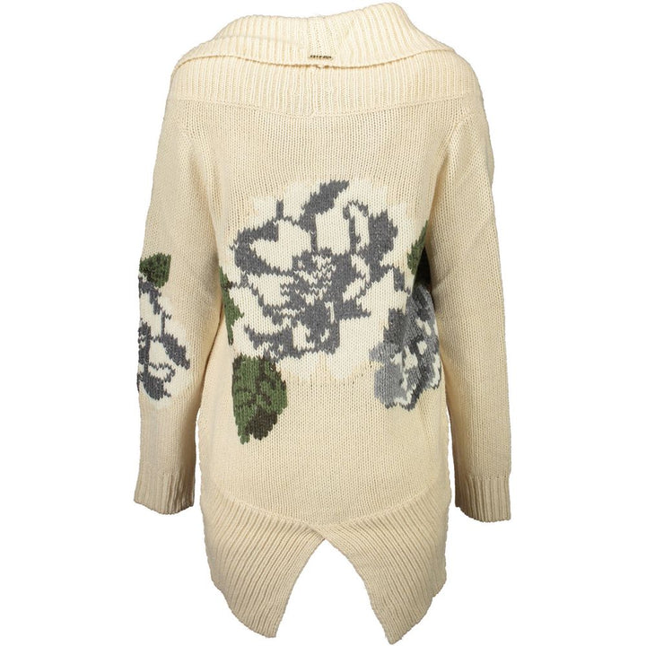 Women’s Blugirl Beige Acrylic Women Cardigan