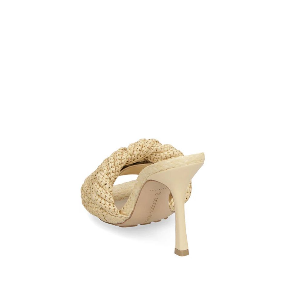Women’s Bottega Veneta Beige Raffia Mules