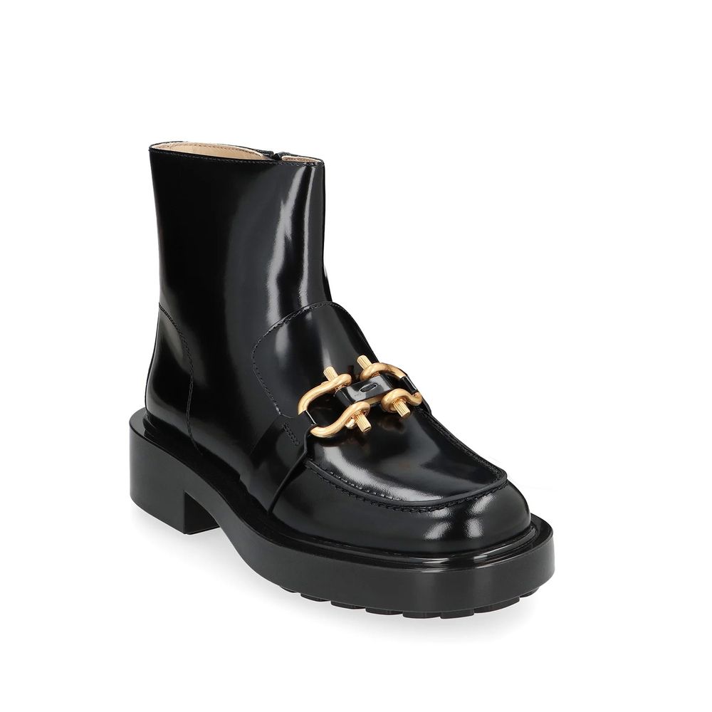 Women’s Bottega Veneta Black Calfskin Ankle Boots