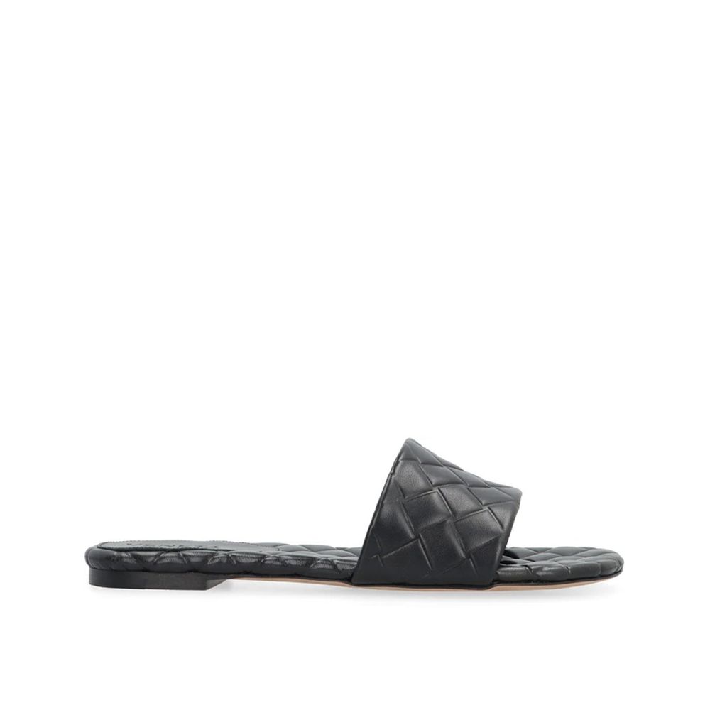 Women’s Bottega Veneta Black Lamb Leather Mules