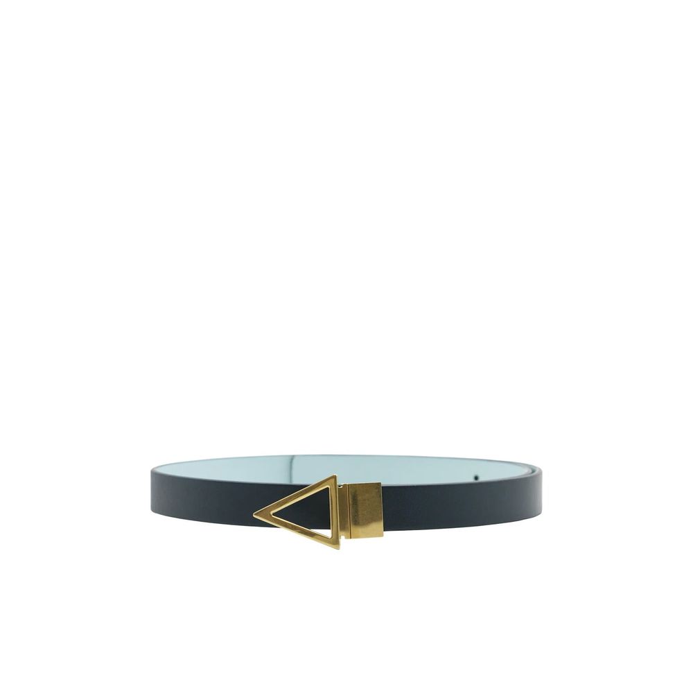 Women’s Bottega Veneta Blue Leather Regular Belt
