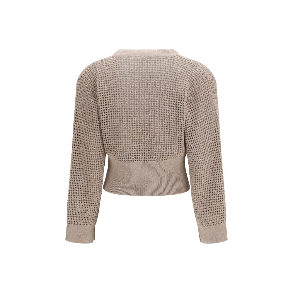 Women’s Brunello Cucinelli Beige Cotton Cardigan
