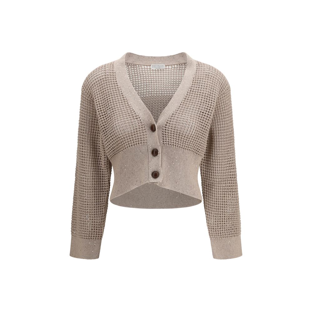 Women’s Brunello Cucinelli Beige Cotton Cardigan