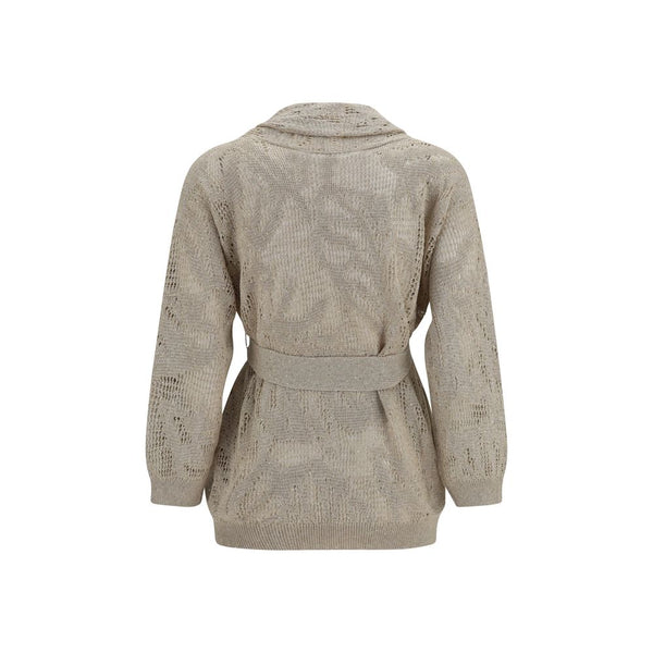 Women’s Brunello Cucinelli Beige Linen Cardigan