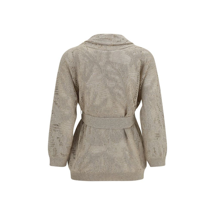 Women’s Brunello Cucinelli Beige Linen Cardigan