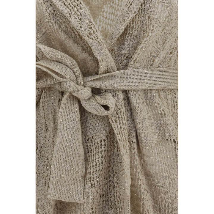 Women’s Brunello Cucinelli Beige Linen Cardigan