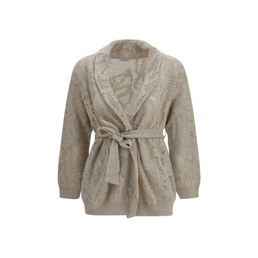 Women’s Brunello Cucinelli Beige Linen Cardigan