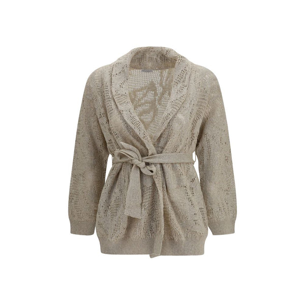 Women’s Brunello Cucinelli Beige Linen Cardigan