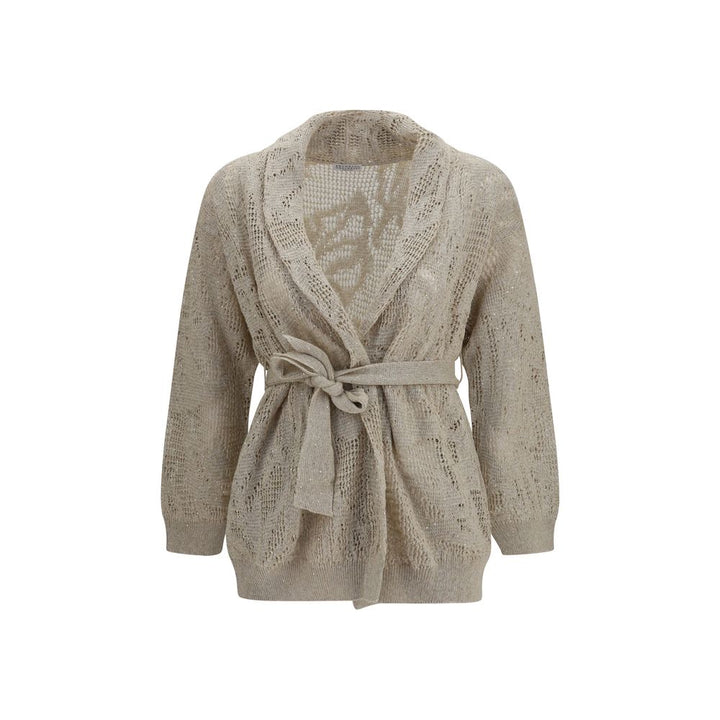 Women’s Brunello Cucinelli Beige Linen Cardigan