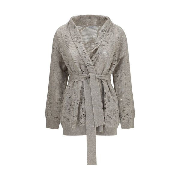 Women’s Brunello Cucinelli Beige Linen Cardigan