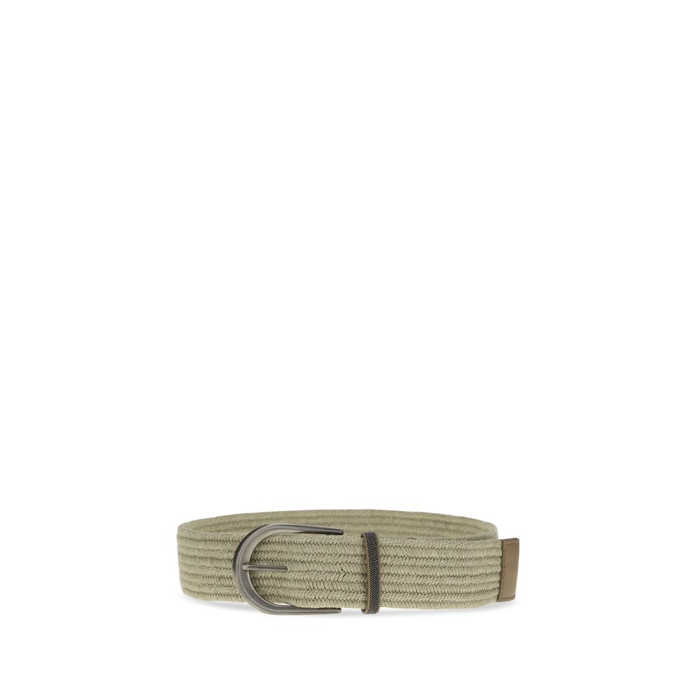 Women’s Brunello Cucinelli Beige Linen Regular Belt