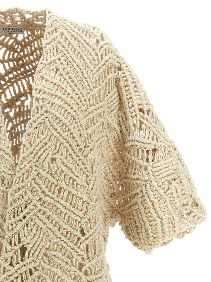 Women’s Brunello Cucinelli Beige Silk Cardigan