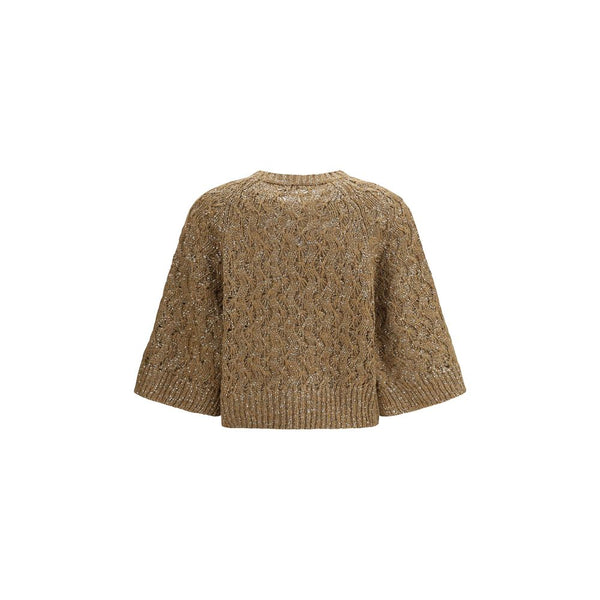 Women’s Brunello Cucinelli Beige Silk Sweatshirt