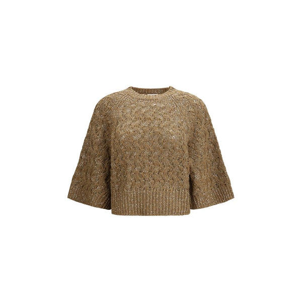 Women’s Brunello Cucinelli Beige Silk Sweatshirt
