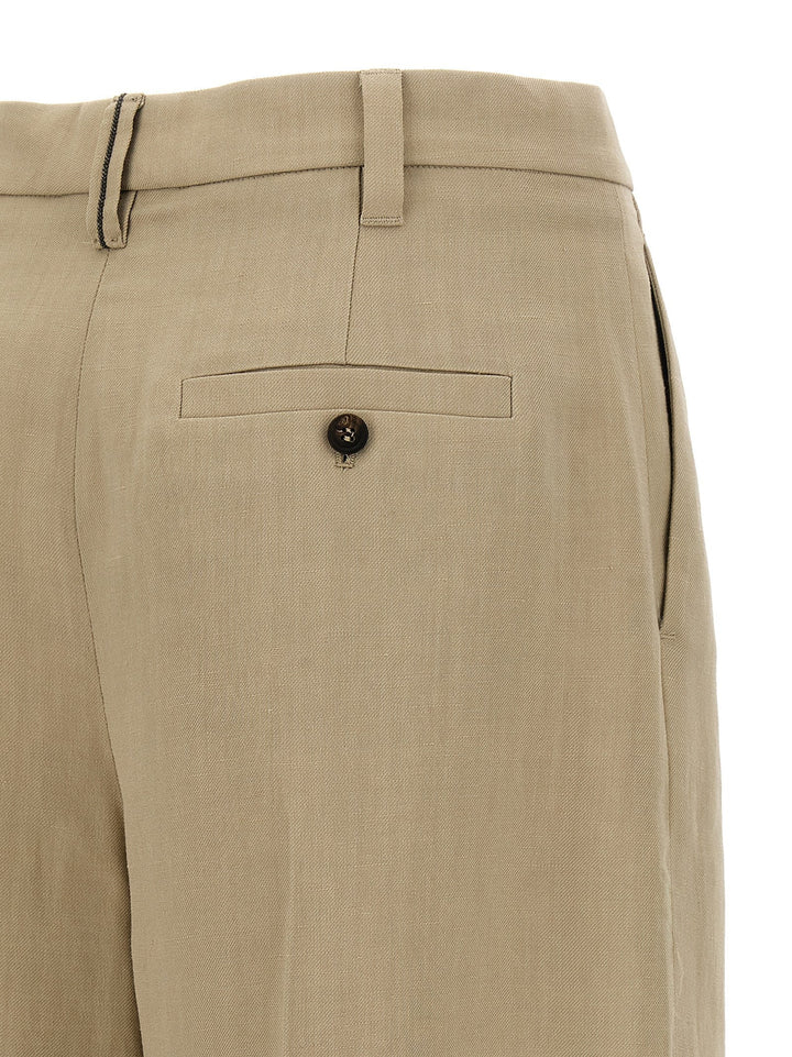 Women’s Brunello Cucinelli Beige Viscose Bermuda Shorts