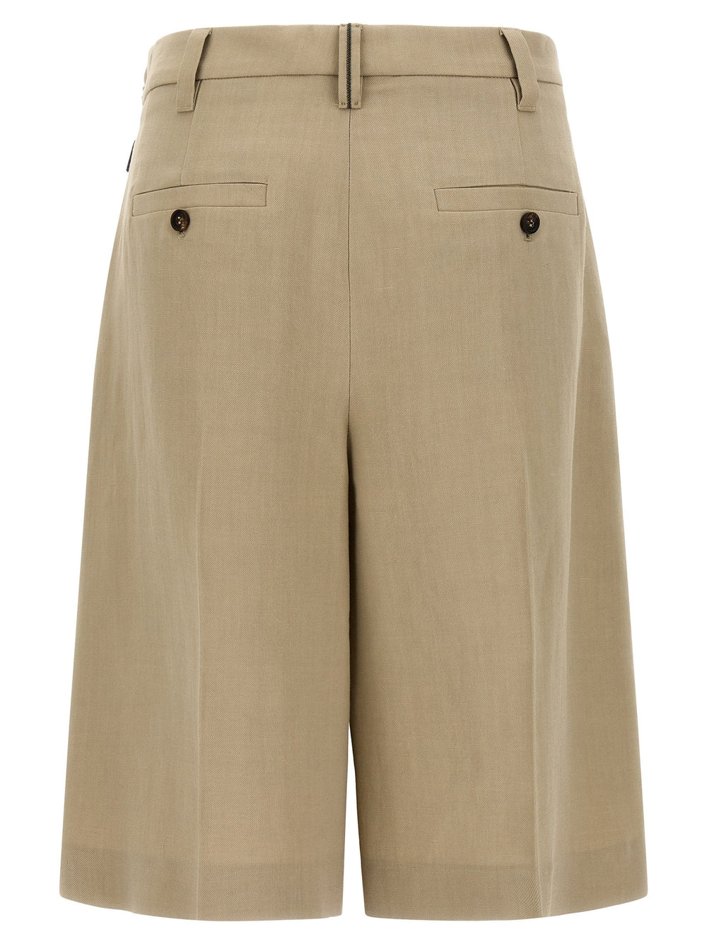 Women’s Brunello Cucinelli Beige Viscose Bermuda Shorts