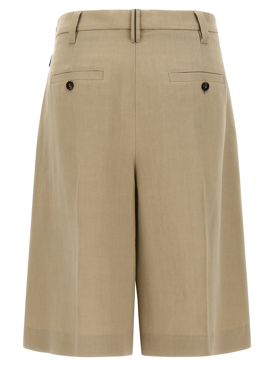 Women’s Brunello Cucinelli Beige Viscose Bermuda Shorts
