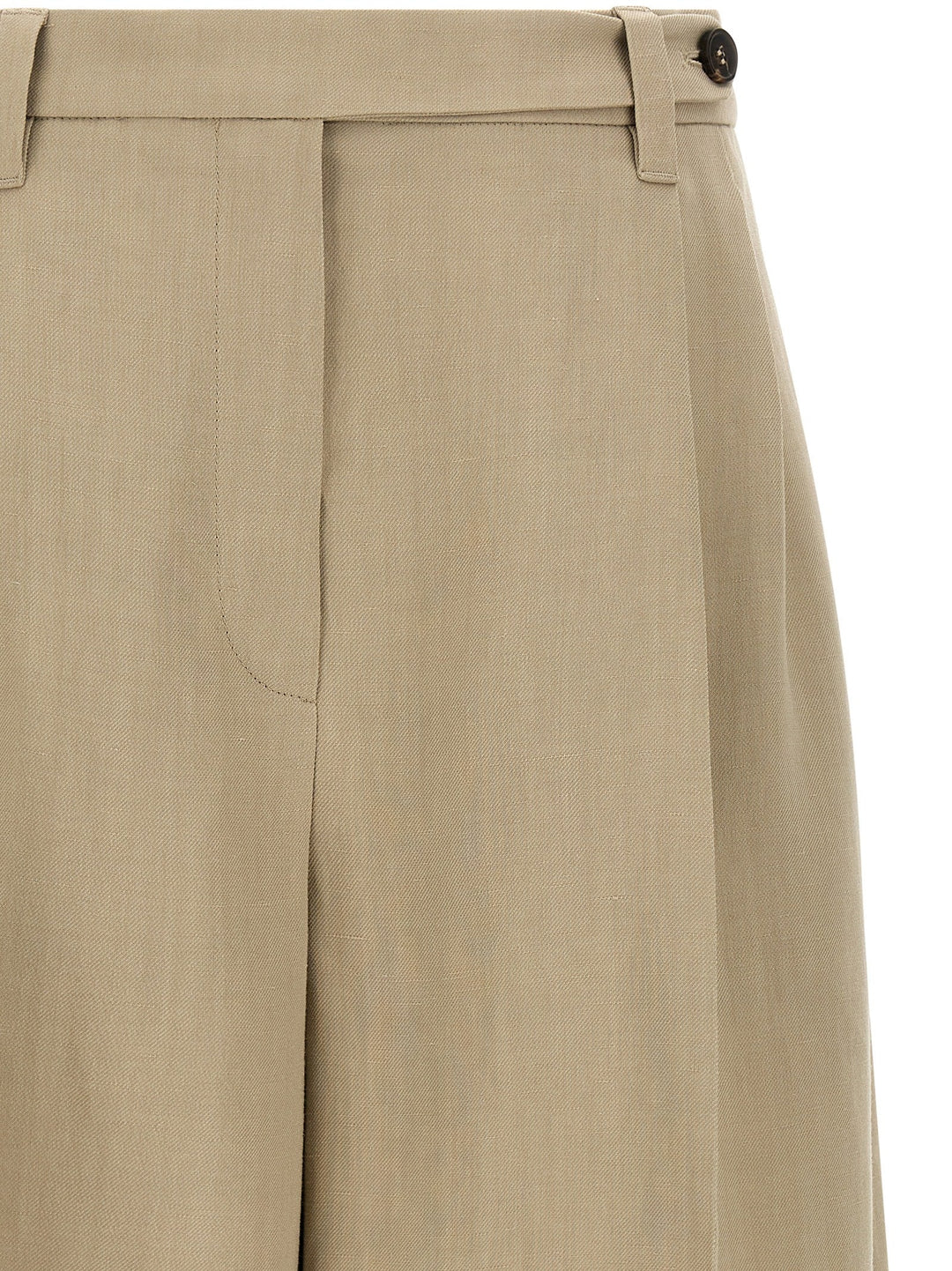 Women’s Brunello Cucinelli Beige Viscose Bermuda Shorts