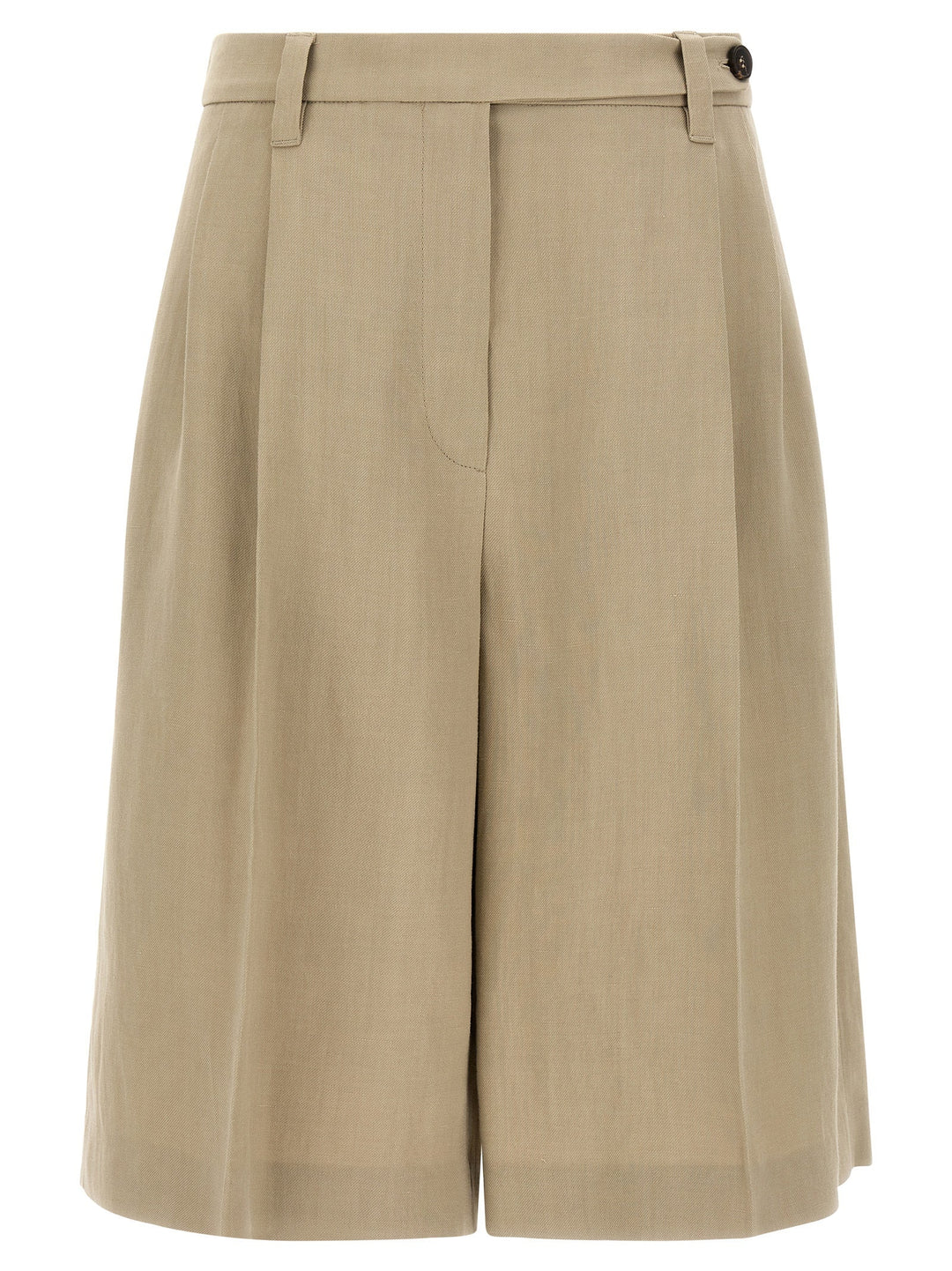 Women’s Brunello Cucinelli Beige Viscose Bermuda Shorts