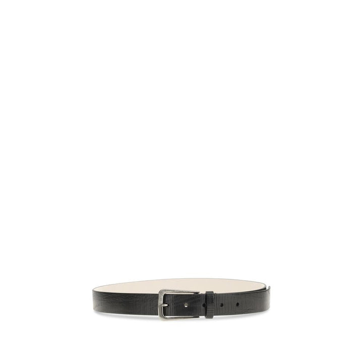 Women’s Brunello Cucinelli Black Calf Leather Bos Taurus Regular Belt