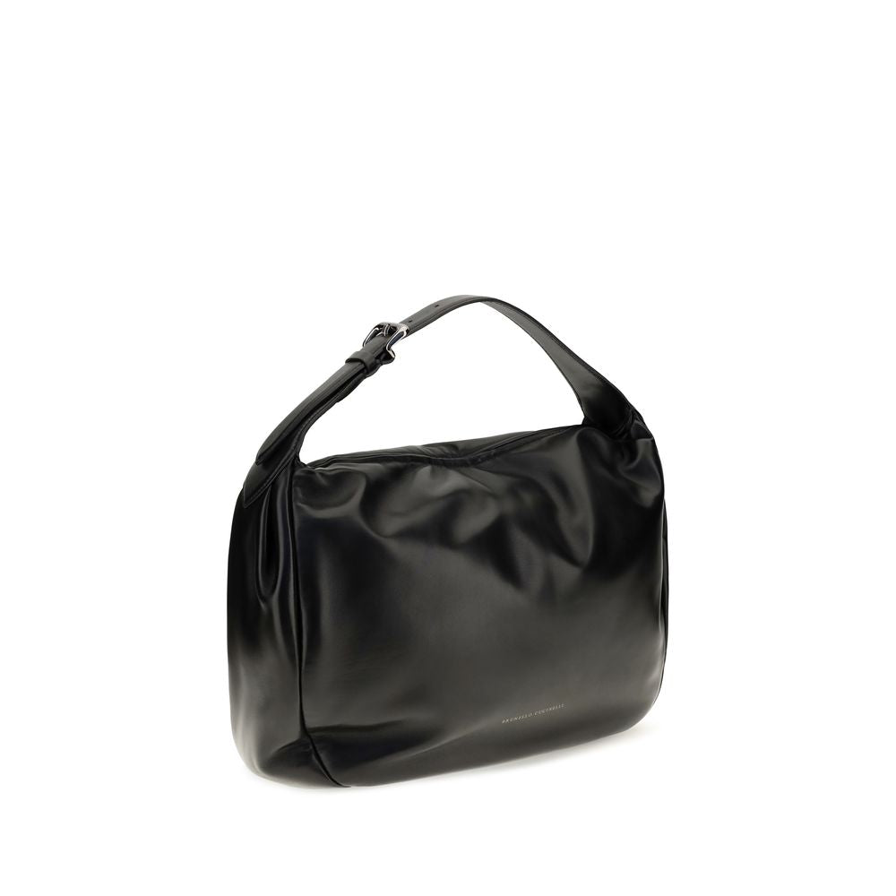 Women’s Brunello Cucinelli Black Lamb Ovis Aries Shoulder Bag
