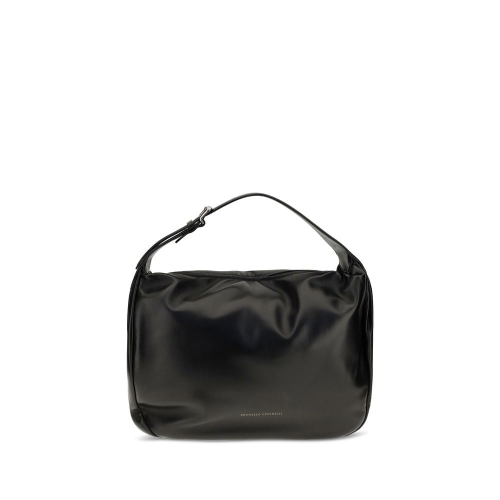 Women’s Brunello Cucinelli Black Lamb Ovis Aries Shoulder Bag