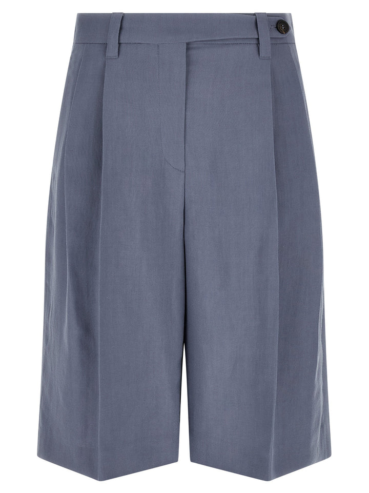 Women’s Brunello Cucinelli Blue Viscose Bermuda Shorts