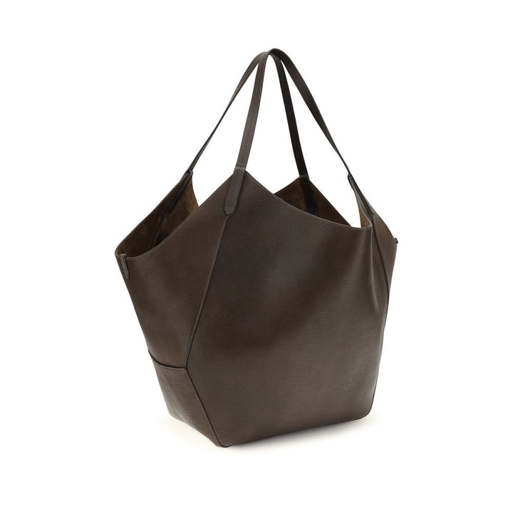Women’s Brunello Cucinelli Brown Calf Leather Bos Taurus Shoulder Bag