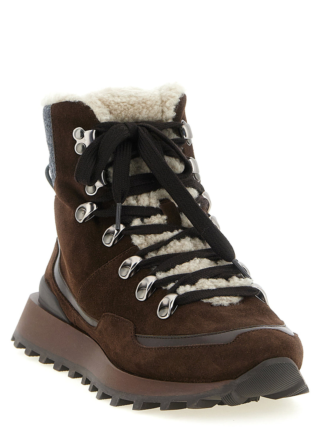 Women’s Brunello Cucinelli Brown Calfskin Ankle Boots
