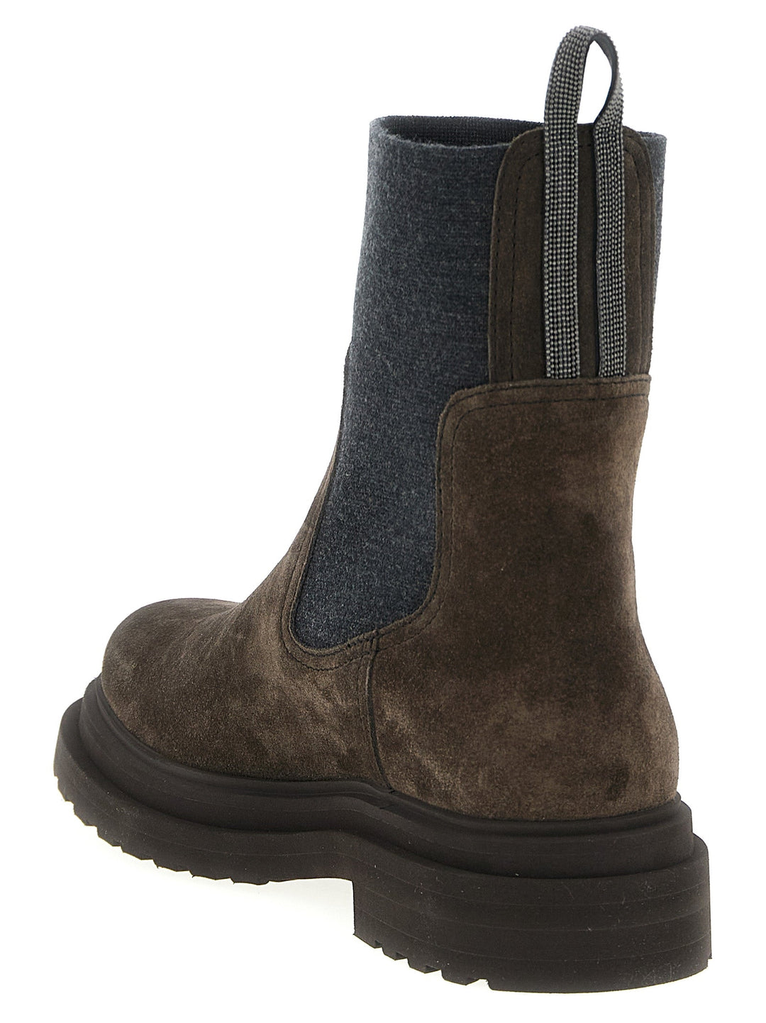 Women’s Brunello Cucinelli Brown Calfskin Ankle Boots