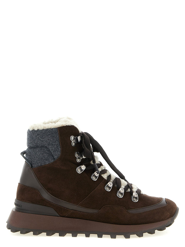 Women’s Brunello Cucinelli Brown Calfskin Ankle Boots