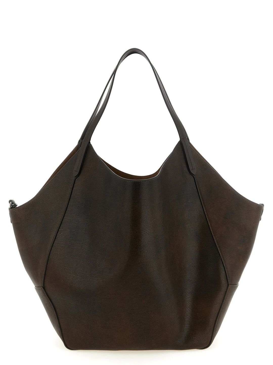 Women’s Brunello Cucinelli Brown Calfskin Tote Bag