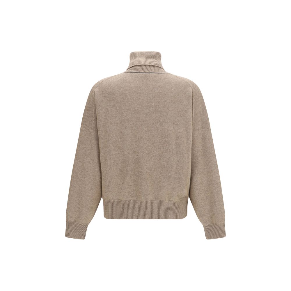 Women’s Brunello Cucinelli Brown Cashmere Turtleneck