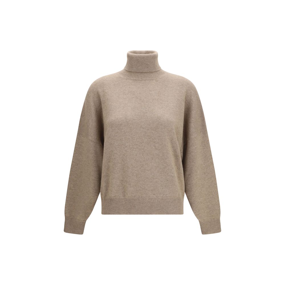Women’s Brunello Cucinelli Brown Cashmere Turtleneck