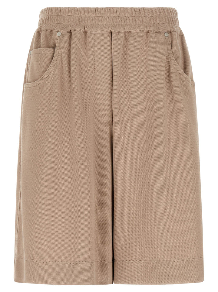 Women’s Brunello Cucinelli Brown Cotton Bermuda Shorts