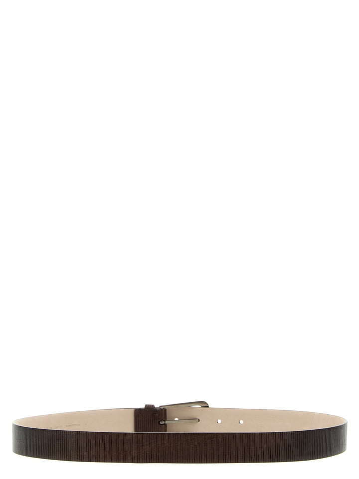 Women’s Brunello Cucinelli Brown Leather Regular Belt